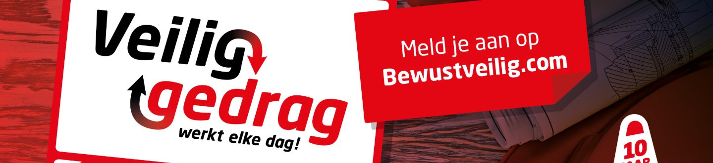 Jubileumslogan Bewust Veilig-dag luidt: Veilig gedrag werkt elke dag!